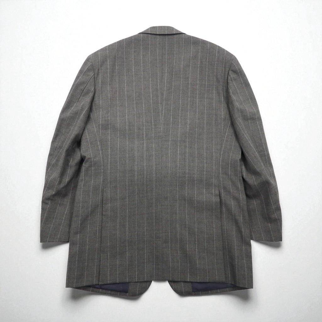 Polo by Ralph Lauren 90年代 3ピース スーツ セットアップ L グレー ストライプ ウール 日本製