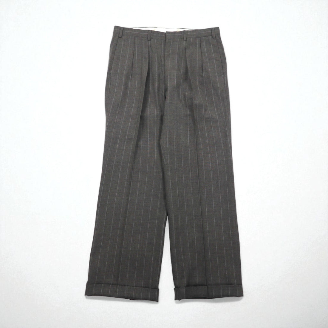 Polo by Ralph Lauren 90年代 3ピース スーツ セットアップ L グレー ストライプ ウール 日本製
