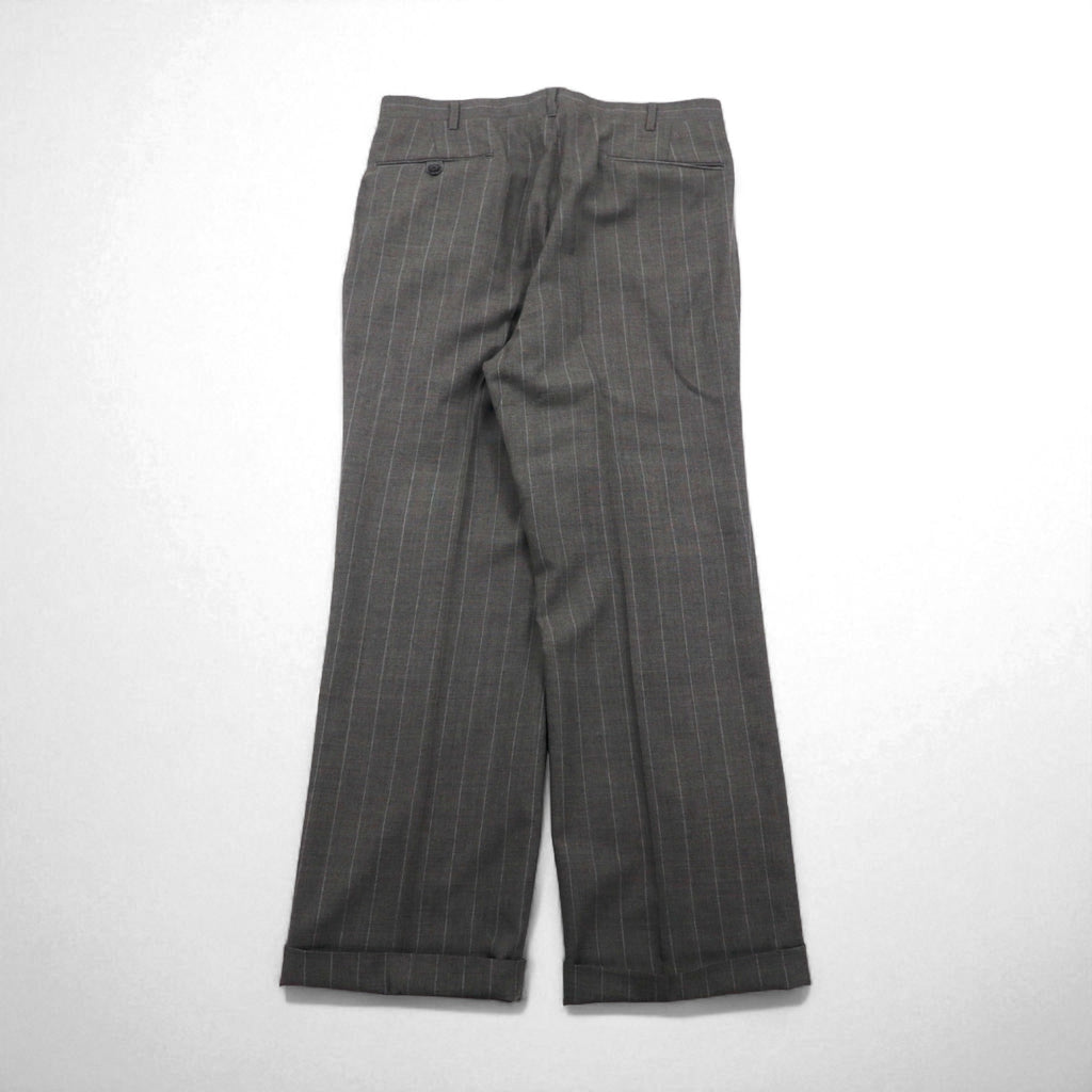 Polo by Ralph Lauren 90年代 3ピース スーツ セットアップ L グレー ストライプ ウール 日本製