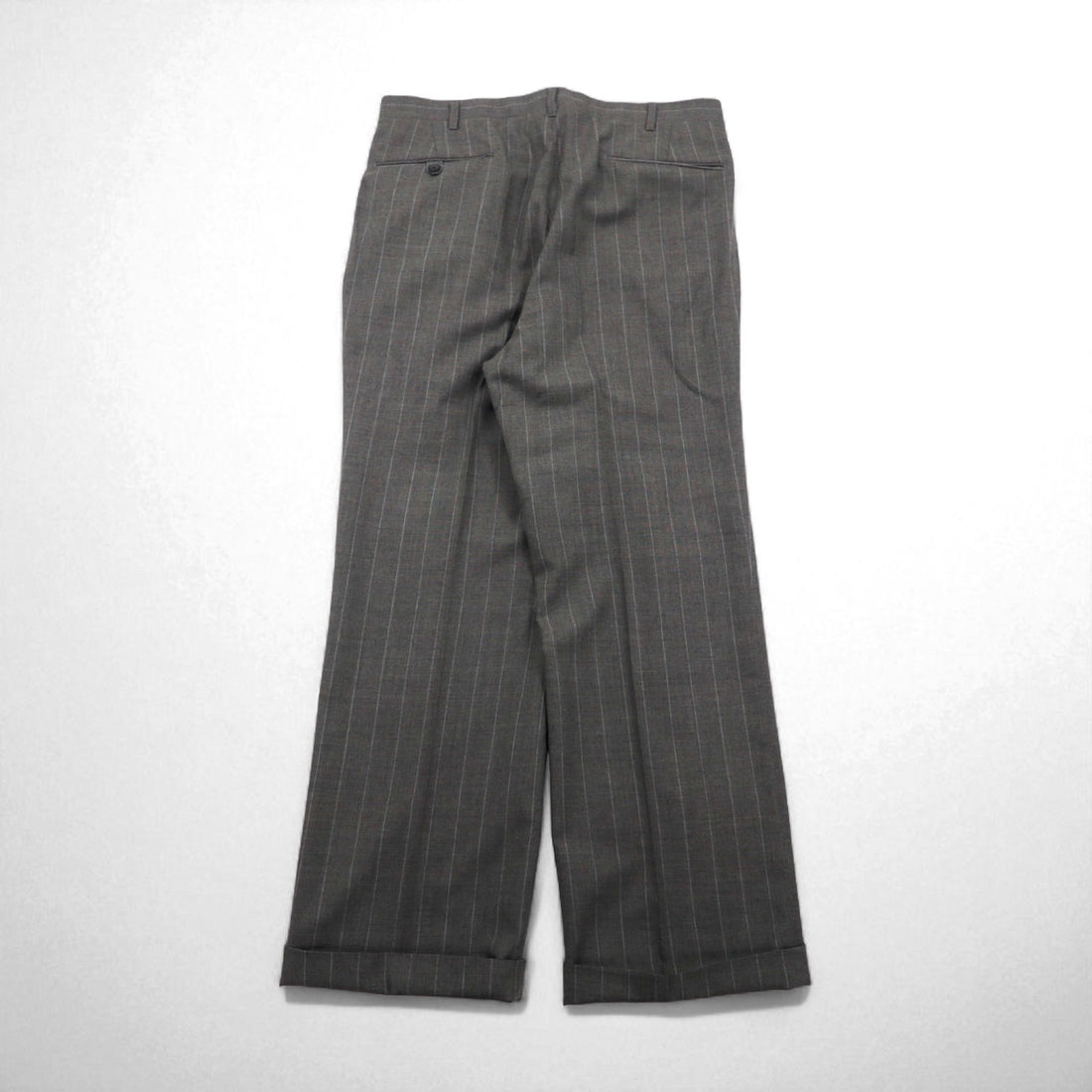 Polo by Ralph Lauren 90年代 3ピース スーツ セットアップ L グレー ストライプ ウール 日本製
