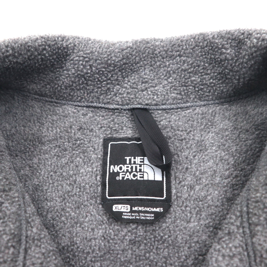 THE NORTH FACE デナリジャケット POLARTEC ポーラテック フリースジャケット XL グレー ナイロン切替 A193