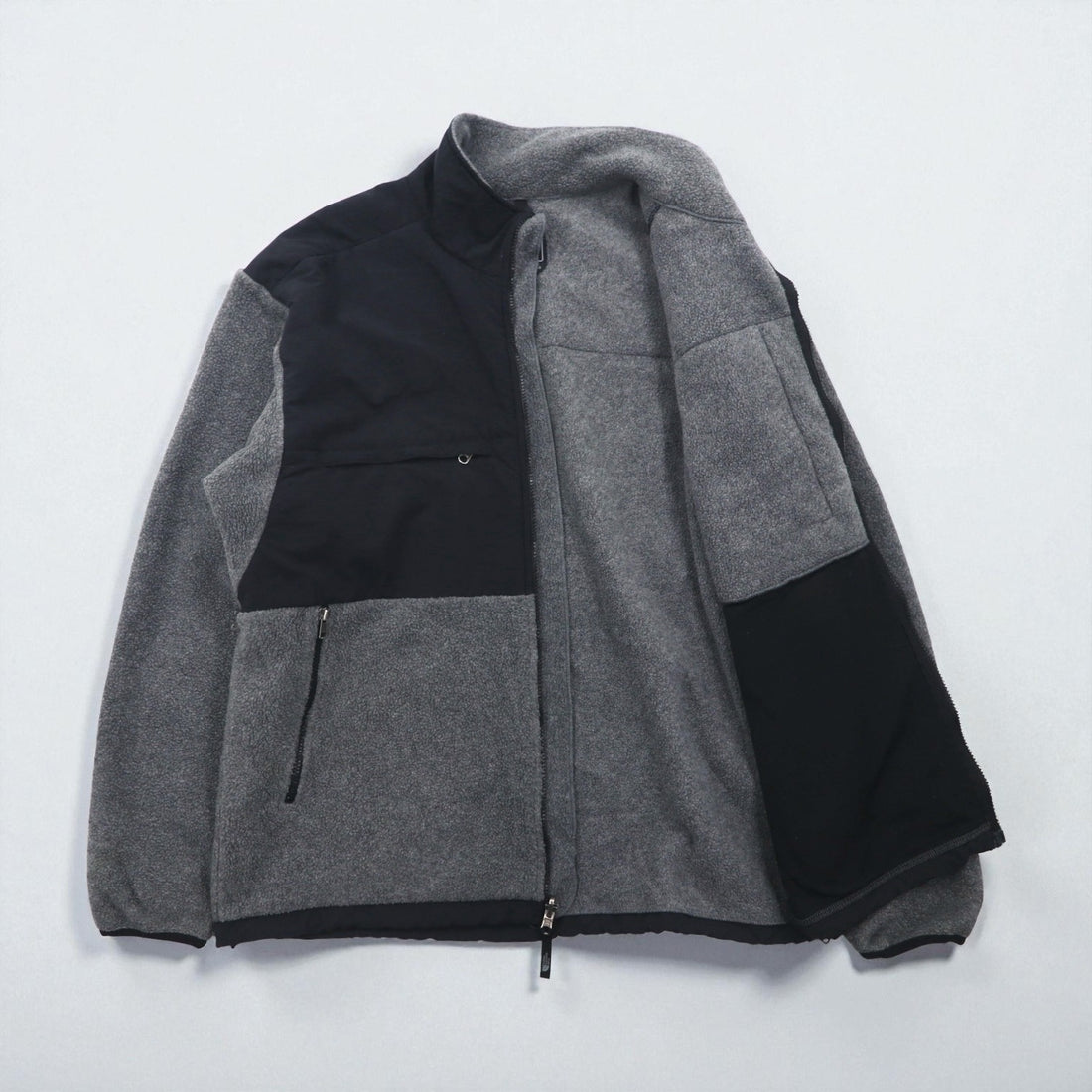 THE NORTH FACE デナリジャケット POLARTEC ポーラテック フリースジャケット XL グレー ナイロン切替 A193