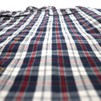 carhartt RELAXED FIT button-down flannel shirt L gray check chest pocket 102214 412