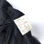 SHABANY Leather Jacket Car Coat L Black Cowhide Leather Drawstring Quilted Liner