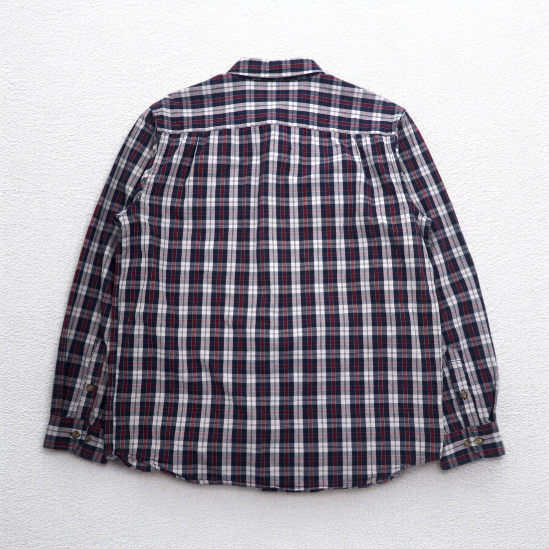 carhartt RELAXED FIT button-down flannel shirt L gray check chest pocket 102214 412