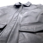 HARLEY DAVIDSON Rider's Jacket Leather Jacket L Black Cowhide Quilted Liner 94HT99