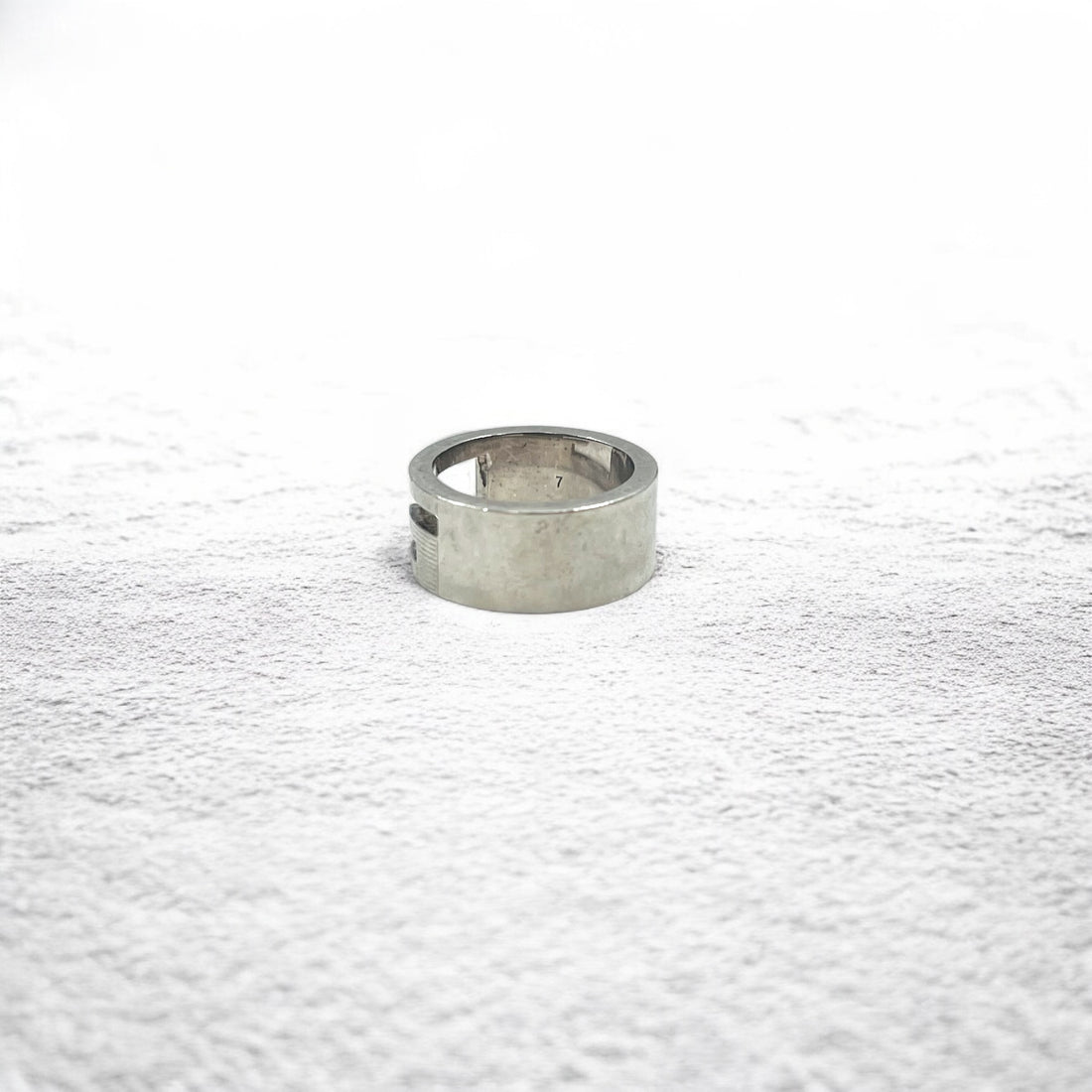 GUCCI Made in Italy G Mark G Ring Pinky Ring Size 6 Silver Ag925