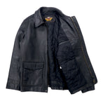 HARLEY DAVIDSON Rider's Jacket Leather Jacket L Black Cowhide Quilted Liner 94HT99