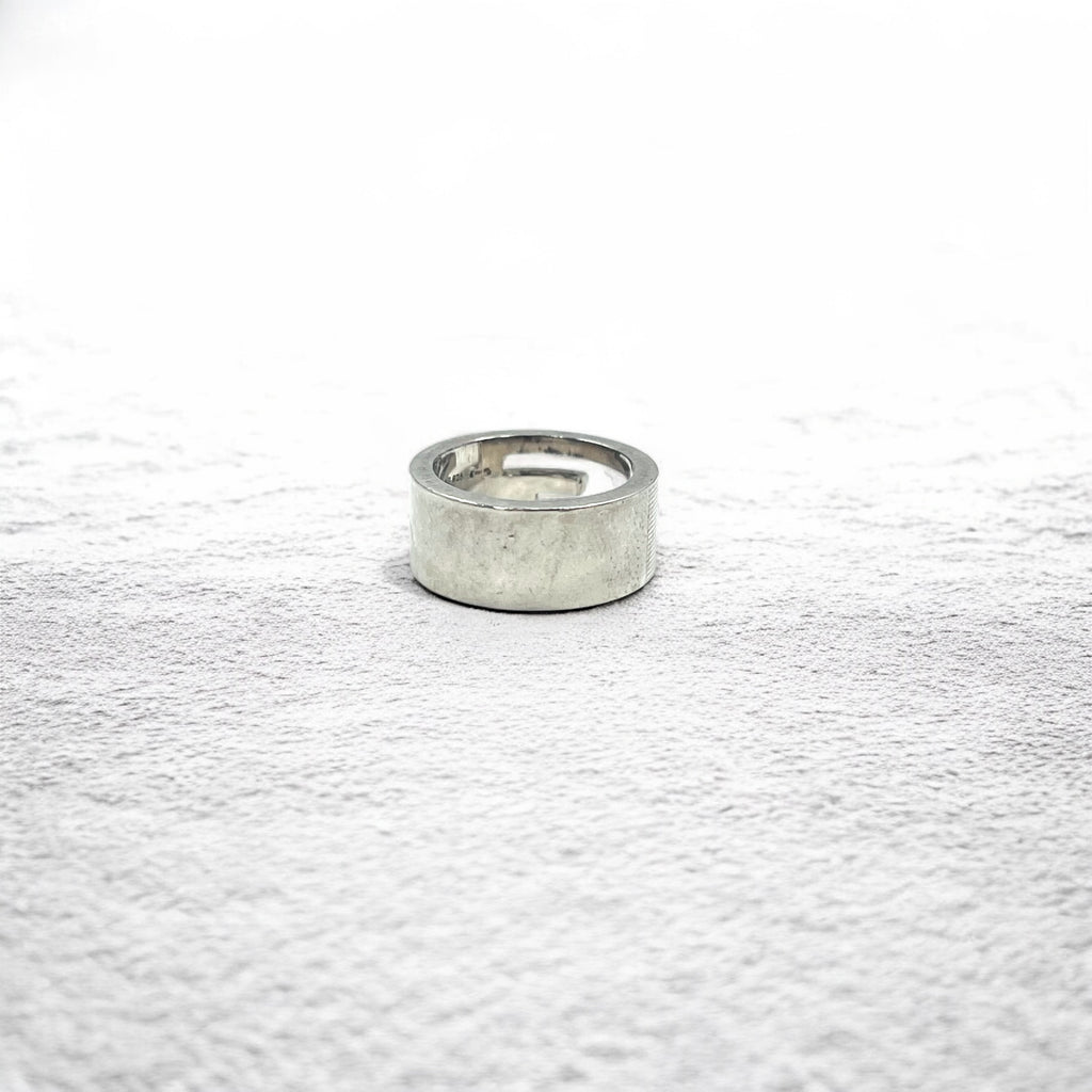 GUCCI Made in Italy G Mark G Ring Pinky Ring Size 6 Silver Ag925