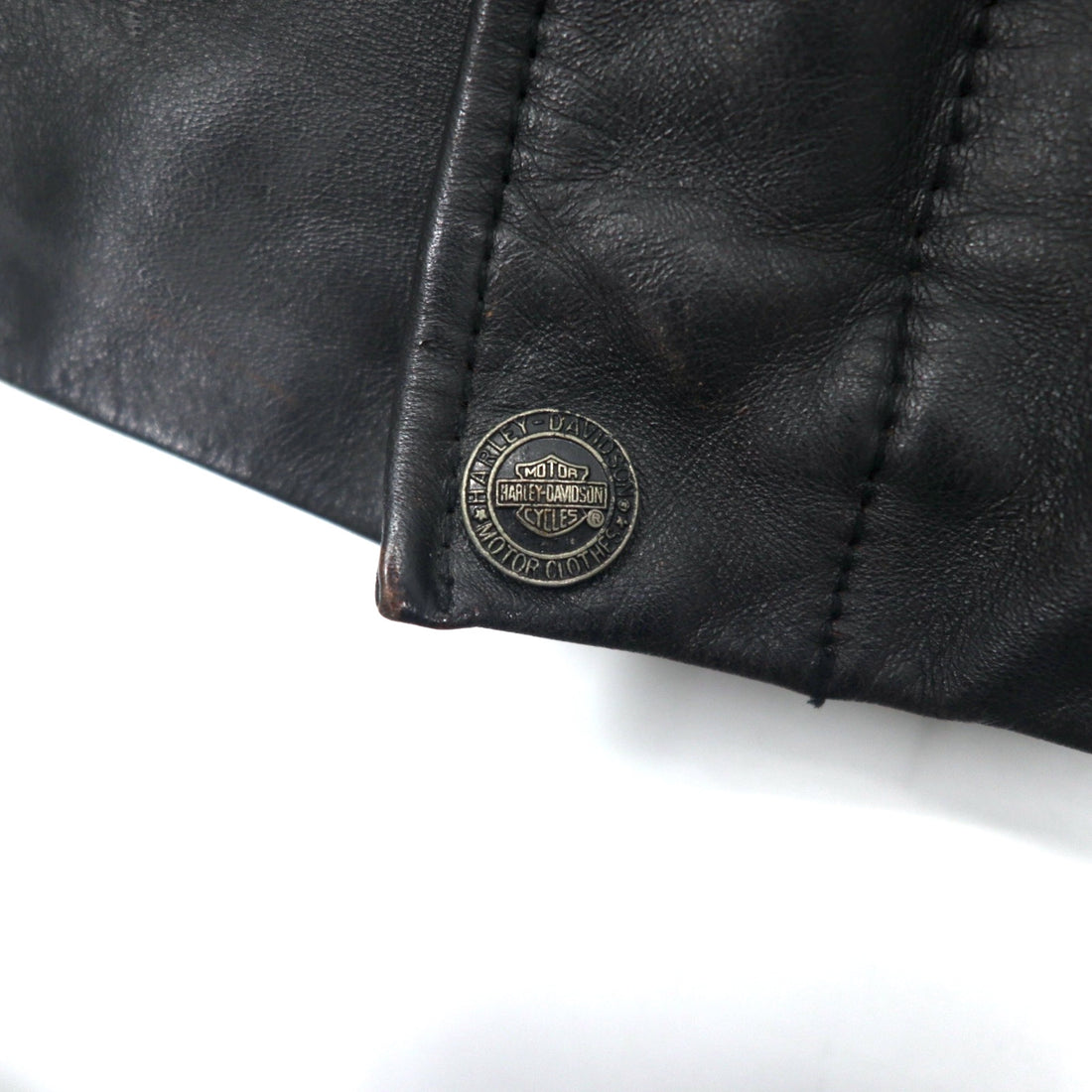 HARLEY DAVIDSON Rider's Jacket Leather Jacket L Black Cowhide Quilted Liner 94HT99