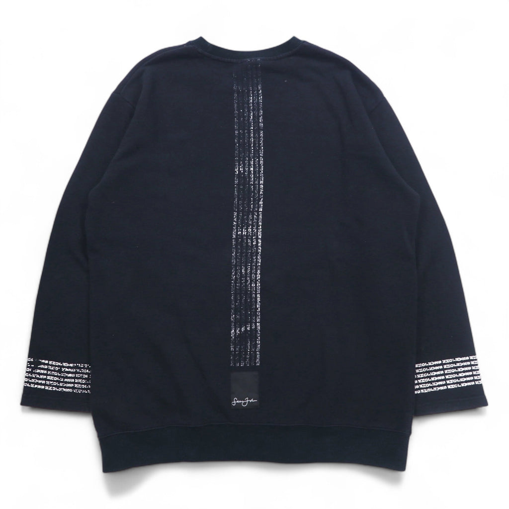 Sean John 90s Crew Neck Sweatshirt XL Black Cotton