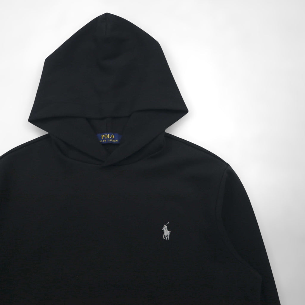 Polo Ralph Lauren プルオーバー パーカー S ブラック スモールポニー ロゴ 刺繡 カンガルーポケット
