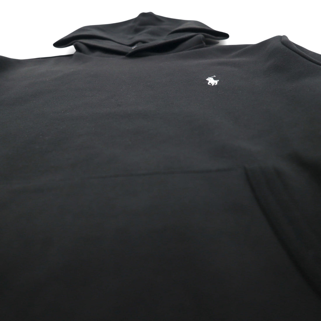 Polo Ralph Lauren プルオーバー パーカー S ブラック スモールポニー ロゴ 刺繡 カンガルーポケット
