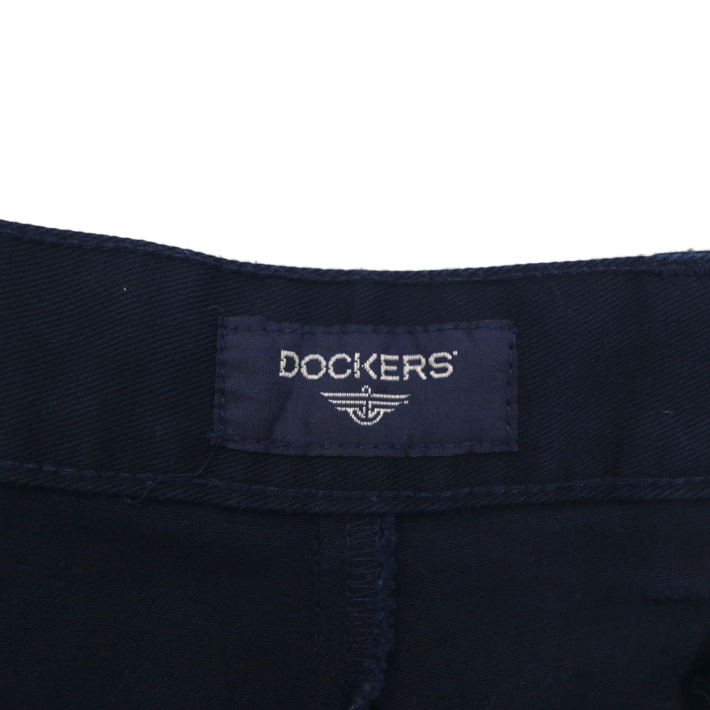 DOCKERS (Levi's) 2-Puck Wide Work Chino Pants, Size L, Navy Cotton