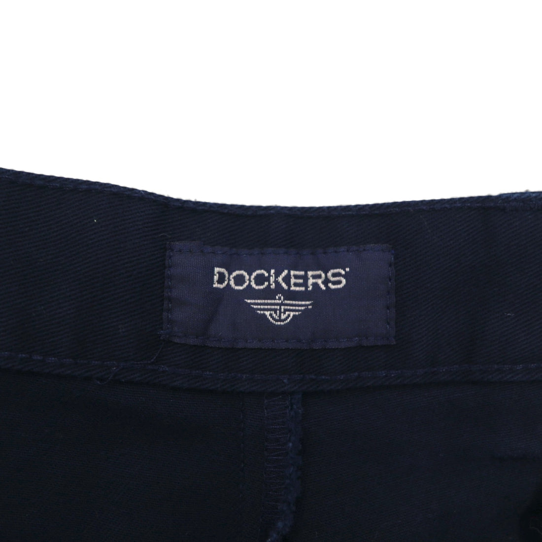 DOCKERS (Levi's) 2-Puck Wide Work Chino Pants, Size L, Navy Cotton