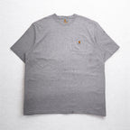 Carhartt Original Fit Pocket T-Shirt, Pocket Tee, 2XL TALL ORIGINAL FIT, Gray, Cotton