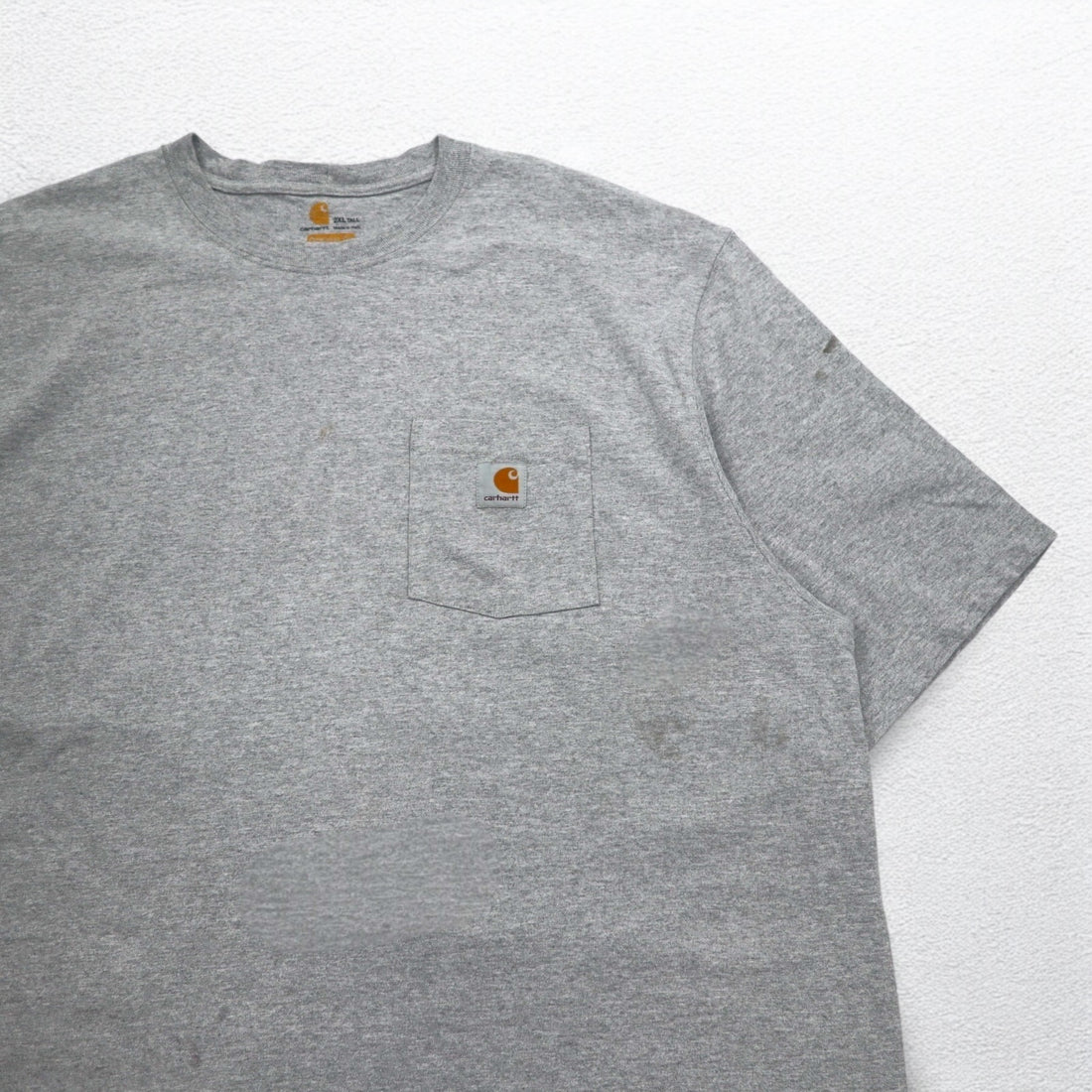 Carhartt Original Fit Pocket T-Shirt, Pocket Tee, 2XL TALL ORIGINAL FIT, Gray, Cotton