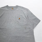 Carhartt Original Fit Pocket T-Shirt, Pocket Tee, 2XL TALL ORIGINAL FIT, Gray, Cotton