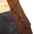 OUTBACK Oiled Hunting Jacket, Size L, Brown, Leather Collar, with Cape, Country Man