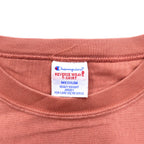 Champion Reverse Weave T-SHIRT Sweatshirt M Pink Script Logo Embroidery C8-P404