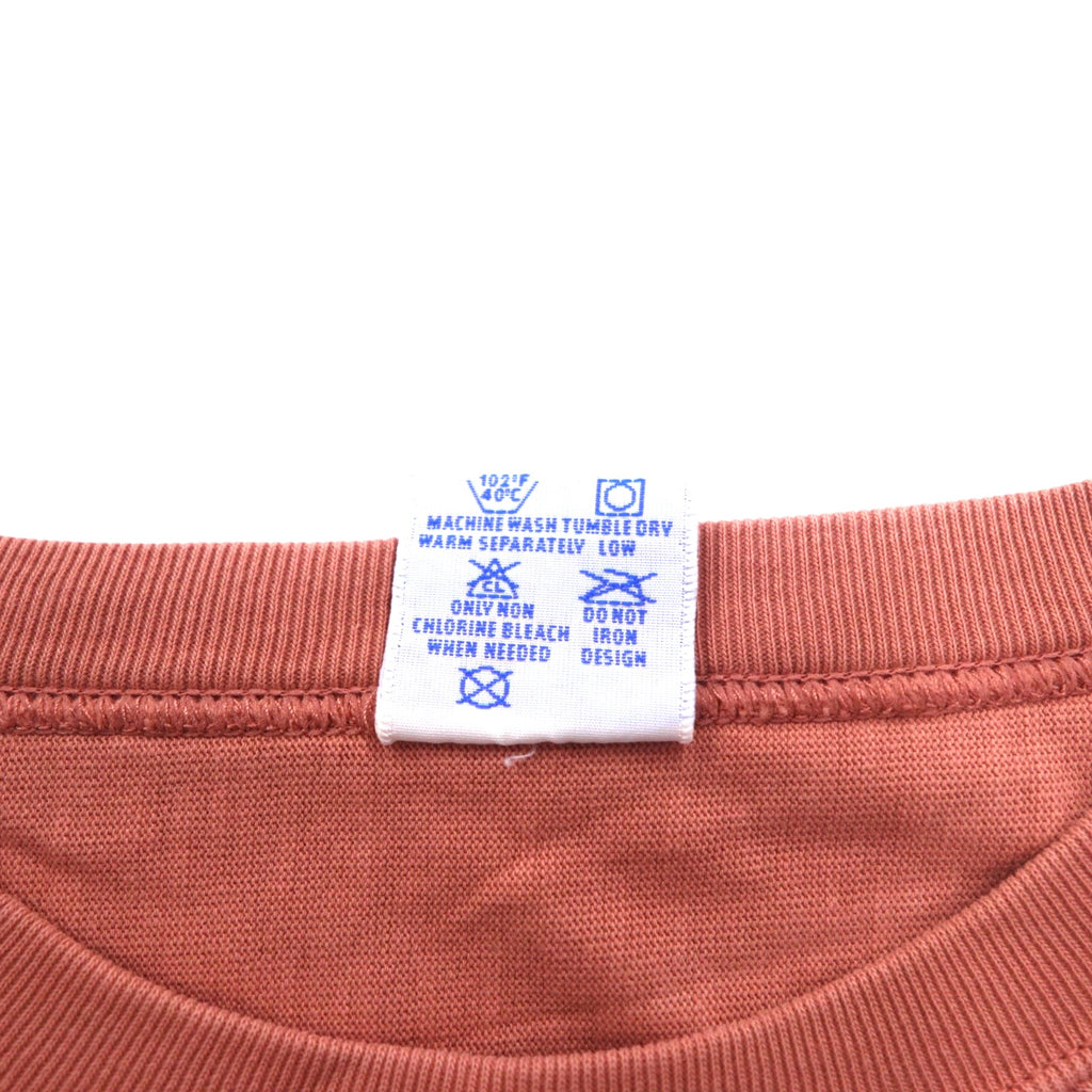 Champion Reverse Weave T-SHIRT Sweatshirt M Pink Script Logo Embroidery C8-P404