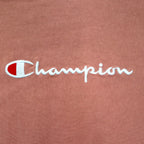 Champion Reverse Weave T-SHIRT Sweatshirt M Pink Script Logo Embroidery C8-P404