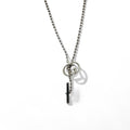 GUCCI Ball Chain Silver Necklace Pendant Ag925 Interlocking G Made in Italy