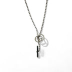 GUCCI Ball Chain Silver Necklace Pendant Ag925 Interlocking G Made in Italy