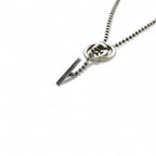 GUCCI Ball Chain Silver Necklace Pendant Ag925 Interlocking G Made in Italy