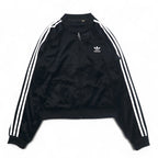 adidas 90年代 ATP型 ベロア トラックジャケット ジャージ L ブラック トレフォイルロゴ 3ストライプ