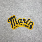 Champion USA Made 90s College Print T-Shirt XL Grey Cotton Marine ATHLETICS