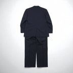 Brooks Brothers 3B Suit, Size M, Navy Wool, Double-Tuck, Wide Fit