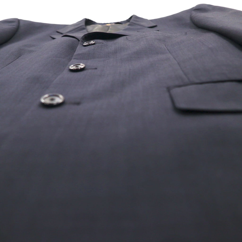 Brooks Brothers 3B Suit, Size M, Navy Wool, Double-Tuck, Wide Fit