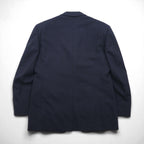 Brooks Brothers 3B Suit, Size M, Navy Wool, Double-Tuck, Wide Fit