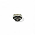 Vintage Silver Signet Ring Signet Flare Cross Ring Size 17 Silver 925 Gothic