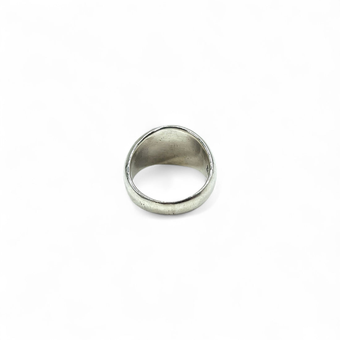 Vintage Silver Signet Ring Signet Flare Cross Ring Size 17 Silver 925 Gothic