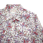 POLO JEANS CO. RALPH LAUREN Floral Western Shirt S White Snap Button