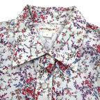 POLO JEANS CO. RALPH LAUREN Floral Western Shirt S White Snap Button