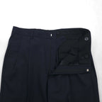 Brooks Brothers 3B Suit, Size M, Navy Wool, Double-Tuck, Wide Fit