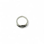 Vintage Silver Signet Ring Signet Flare Cross Ring Size 17 Silver 925 Gothic