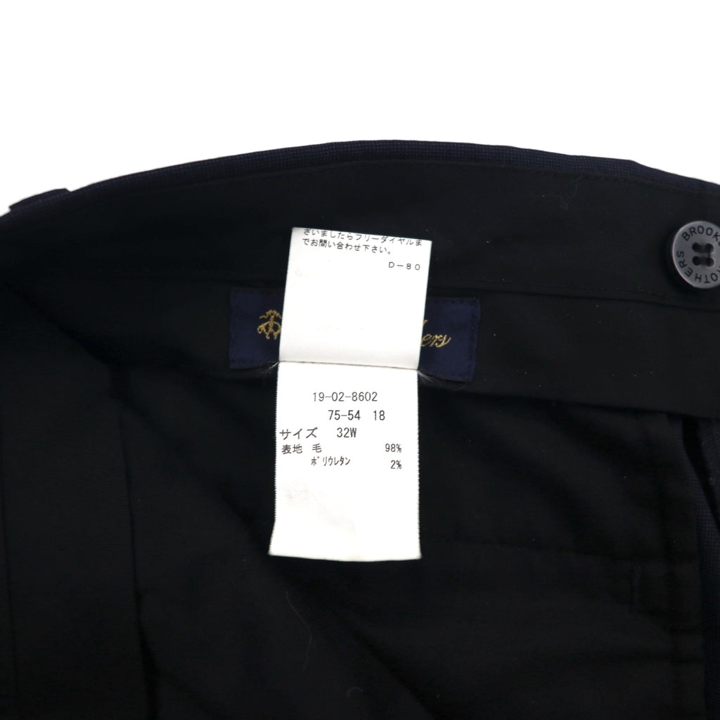 Brooks Brothers 3B Suit, Size M, Navy Wool, Double-Tuck, Wide Fit