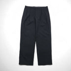 NAUTICA RIGGER Classic Fit 2-Puck Wide Leg Slacks, Size L, Gray Check Wool