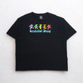 Grateful Dead Dancing Bear Band T-Shirt, 3XL, Black, Cotton, Made in Mexico