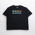 Grateful Dead Dancing Bear Band T-Shirt, 3XL, Black, Cotton, Made in Mexico