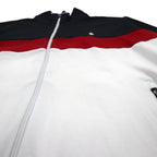 Polo Ralph Lauren Track Jacket Jersey M Black Cotton Small Pony Embroidery Tricolor