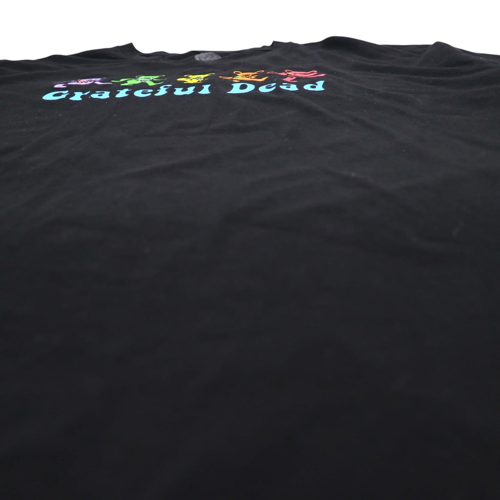 Grateful Dead Dancing Bear Band T-Shirt, 3XL, Black, Cotton, Made in Mexico