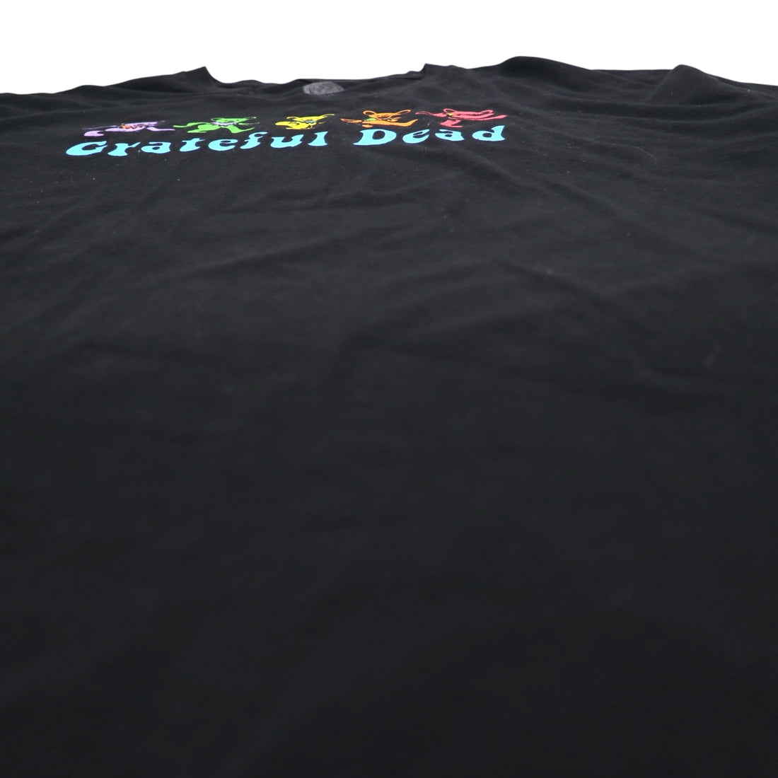 Grateful Dead Dancing Bear Band T-Shirt, 3XL, Black, Cotton, Made in Mexico
