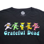 Grateful Dead Dancing Bear Band T-Shirt, 3XL, Black, Cotton, Made in Mexico