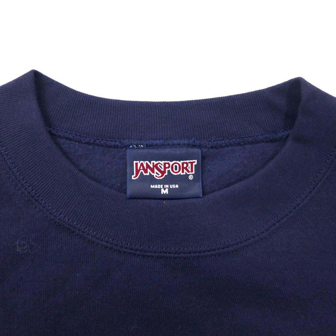 JAN SPORT Made in USA 90's College Embroidery Sweatshirt M Navy Cotton Brushed Back UNIVERSITY OF TULSA