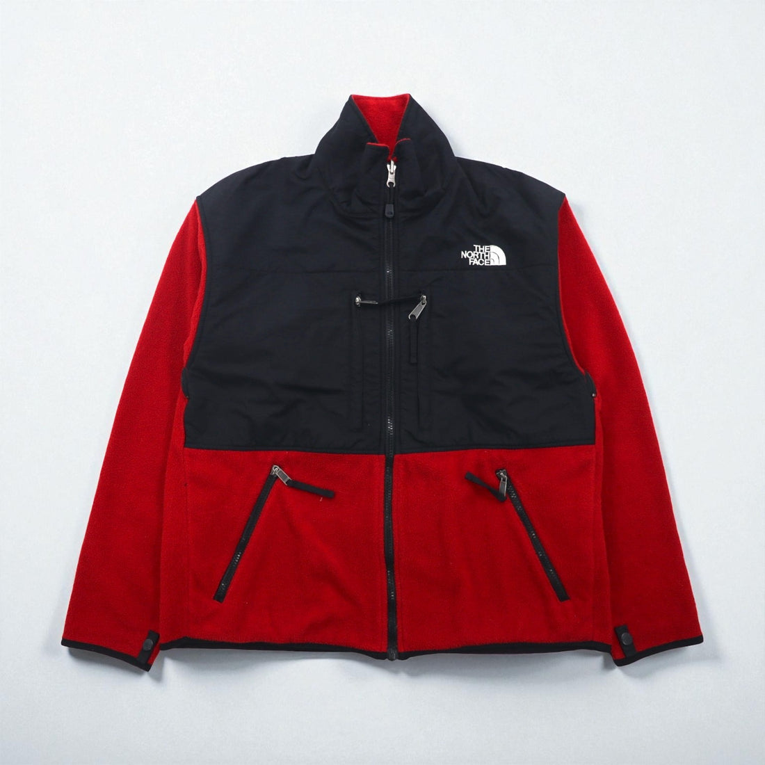 THE NORTH FACE Denali Jacket POLARTEC Fleece L Red Nylon Switching NL-3205